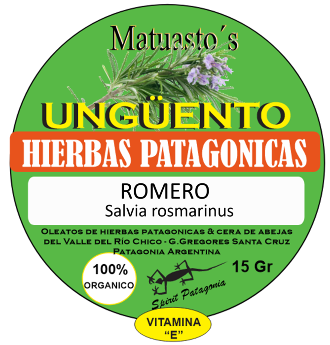 UNGÜENTO DE HIERBAS PATAGONICAS Paramela Pino Romero Matuasto´s